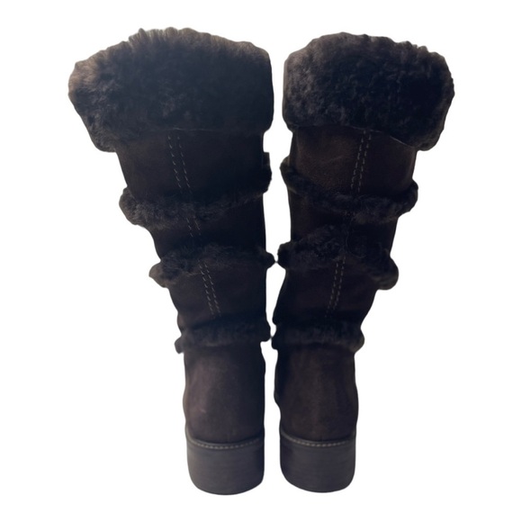 L.L. Bean Women’s Brown Suede Sherpa Lined Boots - Picture 5 of 8